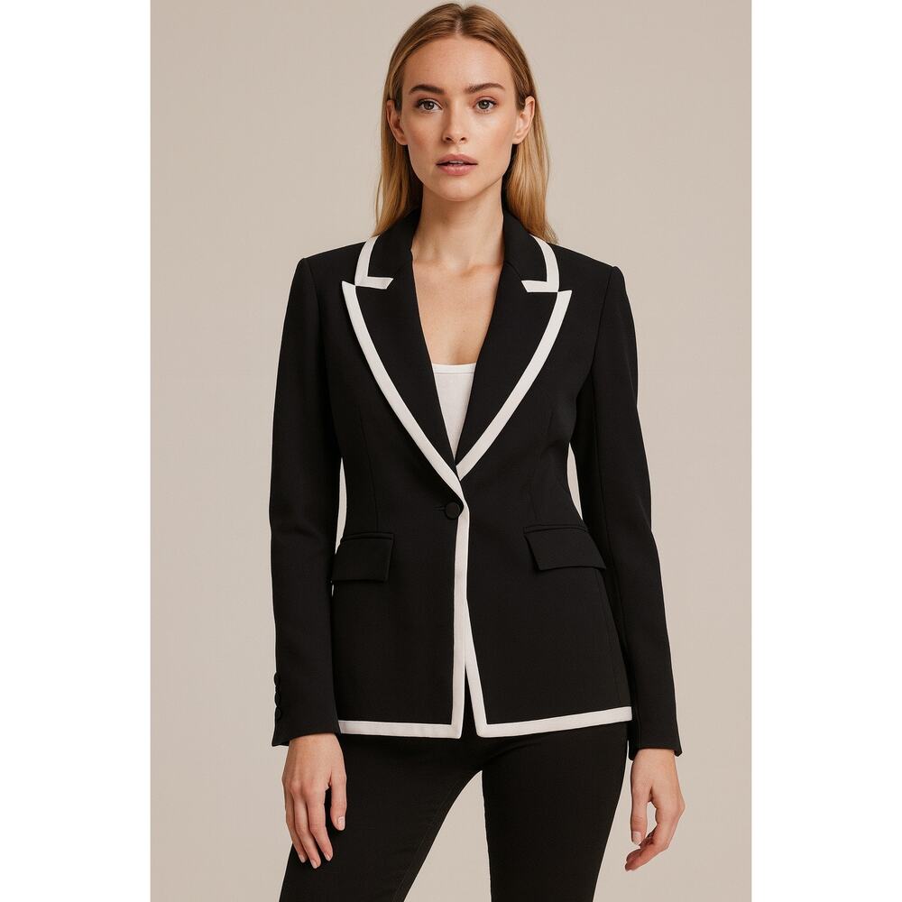 L'agence Tuxedo Style Single Button Notched Lapel… - image 1